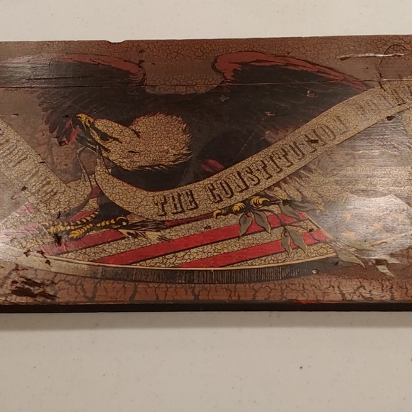 Geo Nathan painting wood screen - Picture 1 of 4